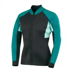 <p>3/2 mm neopren ytelsesjakke for kvinner.</p>

<p>&bull; 90 % neopren, 10 % nylon.<br />
&bull; Atletisk passform.<br />
&bull; Bunnkant 2 mm neopren Glideskinn.<br />
&bull; Slitesterk YKK autol&aring;s glidel&aring;s foran.<br />
&bull; R&aring; kanter ved mansjetter og krage.<br />
&bull; Kontrast flatlock sting konstruksjon forhindrer gnaging.<br />
&bull; UV-beskyttelse.<br />
&bull; Sea-Doo-trykk p&aring; erme og bak.</p>
