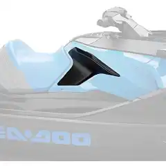 -Lar deg hvile kneet p&aring; en komfortabel pute.<br />
-S&oslash;rger for &aring; l&aring;se bena dine p&aring; plass i Ergolock-systemet.<br />
-Kombineres med gulvbordkanter (295100745) for bedre balanse p&aring; vannscooteren.