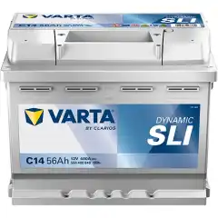 <p><strong>VARTA Startbatteri Dynamic SLI 12V 56AH </strong><strong>480CCA</strong><br />
<br />
242x175x190mm / nedsenket pol<br />
DIN standard pol<br />
+ h&oslash;yre / B13 festelist</p>

<p>Erstatter: 556400048</p>
