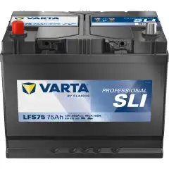 <p><strong>VARTA Fritidsbatteri LFS75 12V 75AH 600CCA</strong></p>

<p>VARTA&reg; Professional SLI-fritidsbatterier er et glimrende valg til b&aring;ter, bobiler, campingvogner og hytter etc.<br />
Batteriene i denne serien har gode utladnings egenskaper men ogs&aring; mer en nok kraft til &aring; starte det meste.<br />
Her f&aring;r du et kombi batteri med gode egenskaper og et nesten ubegrenset bruksomr&aring;de for fritidsbruk.</p>
<strong>Professional SLI - Viktigste fordeler</strong>

<ul>
	<li>Utformet for bobiler, campingvogner, bobiler og b&aring;ter med lavt til middels energiforbruk</li>
	<li>Varer lenge &ndash; opptil dobbelt s&aring; h&oslash;y syklusstabilitet som tradisjonelle v&aring;tbatterier (opptil 200 sykluser ved 50 % dyputlading)</li>
	<li>Minimal selvutlading gj&oslash;r det velegnet til sesongbasert bruk</li>
	<li>Ideelt for dual power-bruk (kan brukes b&aring;de til startkraft og vanlig str&oslash;mforbruk)</li>
</ul>
<br />
<strong>Professional Dual Purpose 812 071 000 Spesifikasjoner</strong>

<ul>
	<li>Model: 812 071 000</li>
	<li>Kapasitet: 75 Ah</li>
	<li>Kaldstartampere: 600 A</li>
	<li>Bredde: 175 mm</li>
	<li>Lengde: 260 mm</li>
	<li>H&oslash;yde: 225 mm</li>
	<li>Short Code: LFS 75</li>
</ul>
