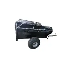 Denne robuste dumperhengeren er ideell for ATV, UTV og SSV, perfekt for transport av ved, jord og annet materiale. Med tippfunksjon, solide hjul og ekstra festepunkter gir den sikker og enkel bruk. Lakkert kasse, h&aring;ndrekke og netting s&oslash;rger for holdbarhet og stabilitet.