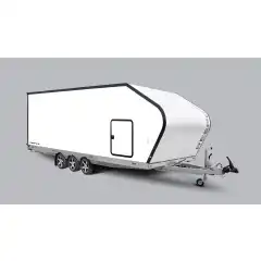 V&aring;r st&oslash;rste skaphenger! Det innovative, aerodynamiske designet reduserer drivstofforbruket og gir ekstra plass innvendig. Rammen er varmgalvanisert og sv&aelig;rt robust. Hengeren er sv&aelig;rt godt egnet til transport av ulike kj&oslash;ret&oslash;y&mdash;biler, sn&oslash;scootere, motorsykler, ATV-er, UTV-er og mer. For eksempel kan den enkelt romme opptil seks sn&oslash;scootere! Den kan ogs&aring; utstyres med et bredt utvalg av tilbeh&oslash;r!