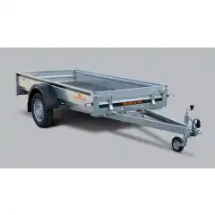 En liten men stor henger. Denne hengeren er et godt valg om du trenger en henger som er smal bak bilen men som allikevel rommer mye og har et allsidig bruksomr&aring;de. Manuell tipp og nesehjul er standard!