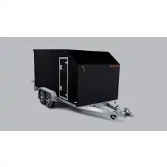 Med to aksler og en totalvekt p&aring; 2 000 kg er denne hengeren enda mer kapabel. Den leveres ogs&aring; med utmerket standardutstyr: aluminiumsfelger, sided&oslash;r og hele 17 LED-lamper, som s&oslash;rger for at hengeren aldri g&aring;r ubemerket &ndash; selv p&aring; de m&oslash;rkeste kveldene Tak og frontpanel er laget av &eacute;n sammenhengende glassfiberdel, noe som gir markedets beste kvalitet. Bladfj&aelig;rer med gassdempere sikrer jevn og stabil kj&oslash;ring. Perfekt for transport av sn&oslash;scootere, ATV-er eller andre kj&oslash;ret&oslash;y. Klargjort for Tempo 100