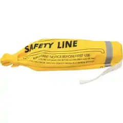 30 meter redningsline pakket i pose. Inneholder flytestoff og kastevekt.