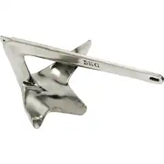 <h2>M-anker som fungerer veldig bra p&aring; de fleste bunntyper.</h2>
Designet er basert p&aring; typen anker som blir brukt til &aring; sikre oljeplattformer i Nordsj&oslash;en. Spesielt bra p&aring; sand, leire og gress. Klarer vindkantring bra n&aring;r du ligger p&aring; svai.