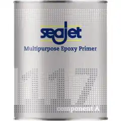 Seajet 117 Multipurpose Epoxy Primer er en tokomponent primer som kan brukes p&aring; de fleste skrogtyper, inkludert aluminium. Den kan brukes b&aring;de over og under vannlinjen. Primeren egner seg som grunning for alle Seajet bunnstoff, samt tokomponent malingstyper.<br />
<br />
Seajet 117 er sv&aelig;rt holdbar. Lagt i 4 str&oslash;k med rulle gir den god beskyttelse mot osmose. Den er ogs&aring; sv&aelig;rt godt egnet som f&oslash;rstestr&oslash;k p&aring; glassfiber. Primeren kommer i to farger hvor den s&oslash;lvgr&aring; normalt brukes under vannlinjen, og den hvite normalt brukes over vannlinjen. Den s&oslash;lvgr&aring; inneholder s&oslash;lvpartikler, mens den hvite ikke har s&oslash;lv.<br />
<br />
<b>OBS:</b> Herder f&oslash;lger kun med til 1 liters varianter. Til 2,5 varianter m&aring; du bestille herder i tillegg (prod.nr. 1092086). Oppgitte mengder er ferdig produkt tilsatt herder.<br />
<br />
- Skrogtyper: Glassfiber, tre, aluminium og st&aring;l<br />
- Dekkevne: 10 m&sup2; per liter<br />
- Ved bruk av tynner anbefales Seajet Thinner E (tynnes normalt ikke)<br />
<br />
<b>Mer info:</b><br />
<a href="https://webserver.flak.no/vbilder/seajet_guide.pdf" target="_blank">- Seajet brosjyre</a><br />
<a href="https://webserver.flak.no/vbilder/H1092002_tds.pdf" target="_blank">- Teknisk datablad</a><br />
 