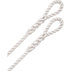 Robline 3-slått fenderline 2-pk hvit