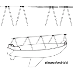 1852 Dekkstativ i aluminium m/bag